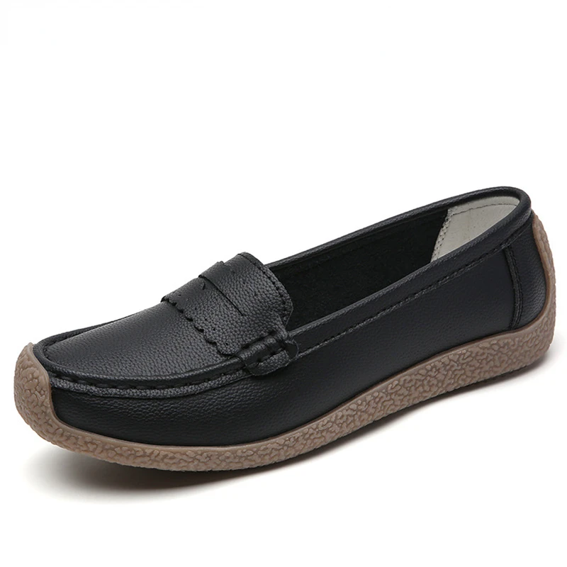 

Luxury Women'sLeather Shoes Flats Women's Loafers Summer Ladies Casual Shoes Women Moccasins mocasines