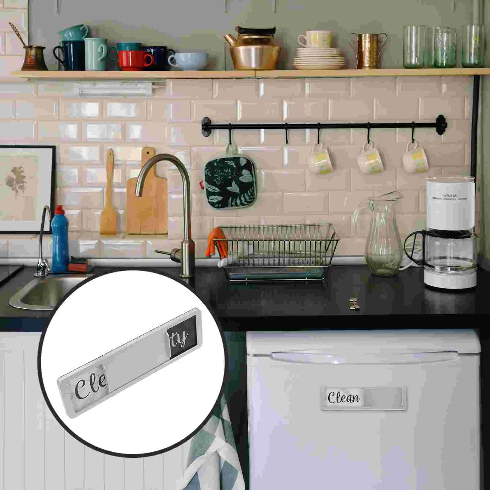 Dirty Clean Sign for Dishwasher Magnetic Indicator Kitchen Necessities Notice Board Magnets