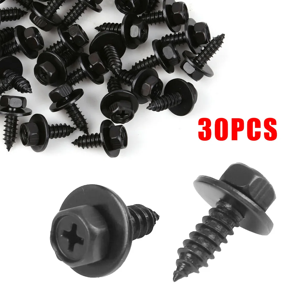 

30Pcs Car Bolt Retainer Screw Bolt Retainers Fender Liner Under Cover Screw For Toyota 90159-60498 Auto Fastener Car Clips