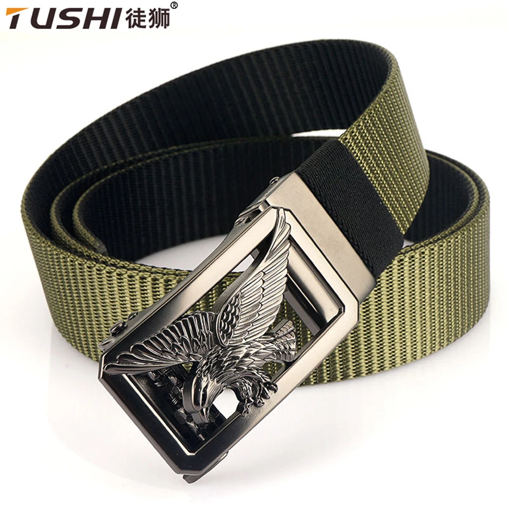 TUSHI New Hard Tactical Belt for Men Metal Automatic Buckle Gun Belt Nylon Military Belt Cowboy Outdoor Sports Hunting Girdle new alloy automatic belt military outdoor hunting tactics multi functional combat survival high quality luxury nylon waist cover