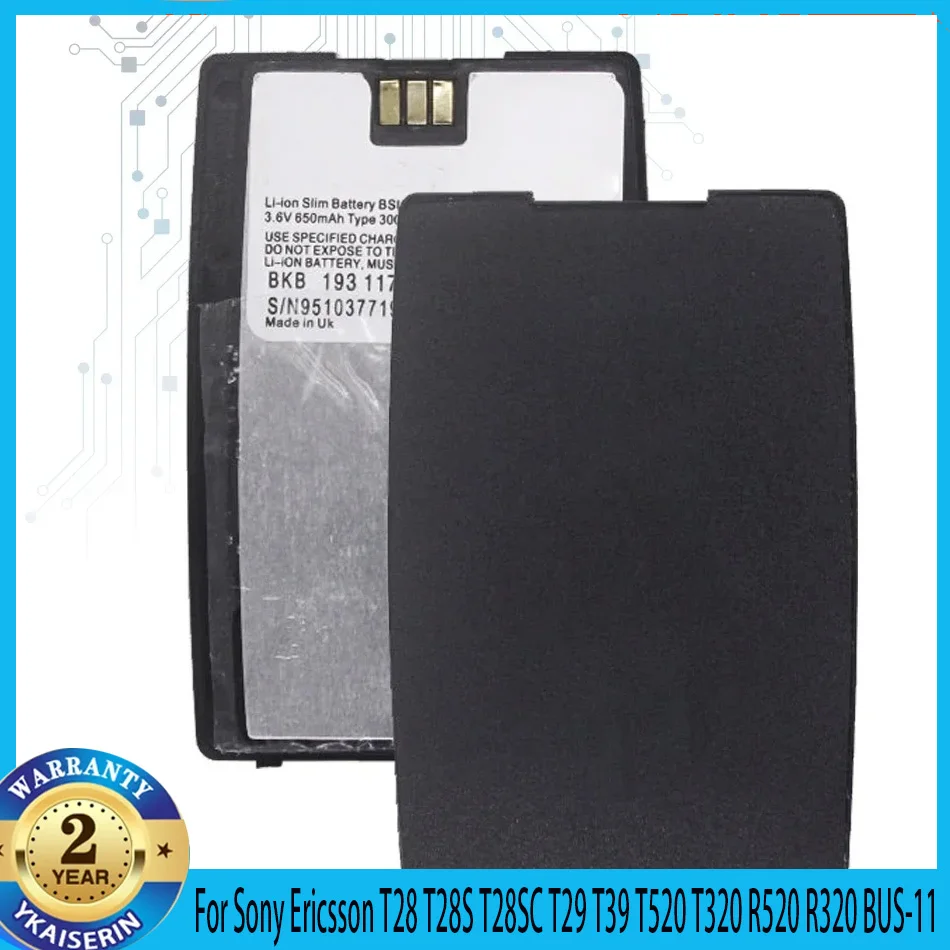 Фотоаккумулятор 650 мАч для Sony Ericsson T28 T28S T28SC T29 T39 T520 T320 R520 R320 BUS-11