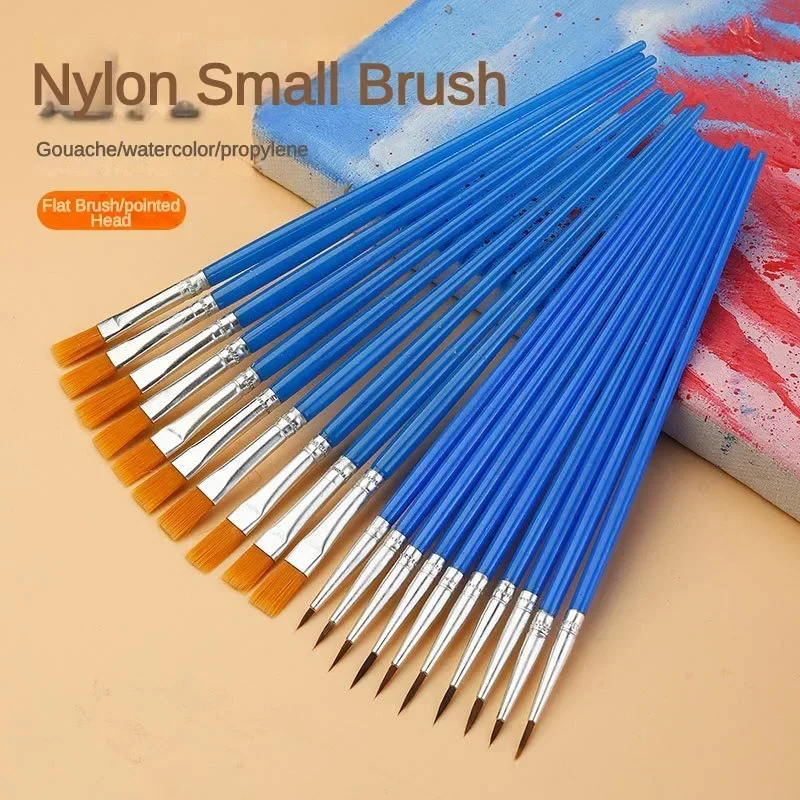 Premium Paint Brushes Set - Ideal for Acrylic, Watercolor, and Oil Painting - Includes Flat, Round, and Pointed Brushes - Perfect Art Supplies for Creative Projects (10/20/50 PCS)