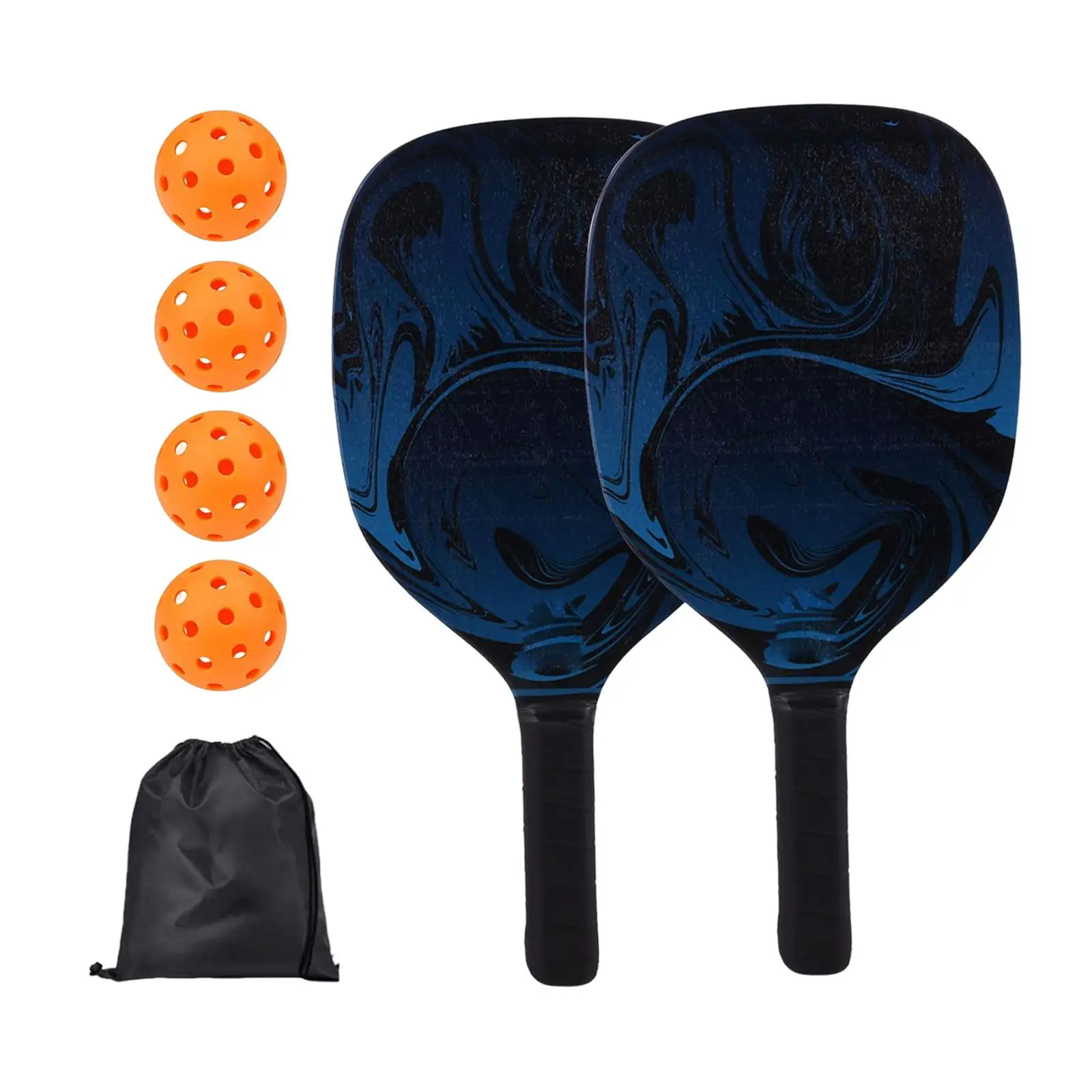 

Pickleball Racket Kit Wood Racket Size 40x20cm Accessory for Beginners for Beach