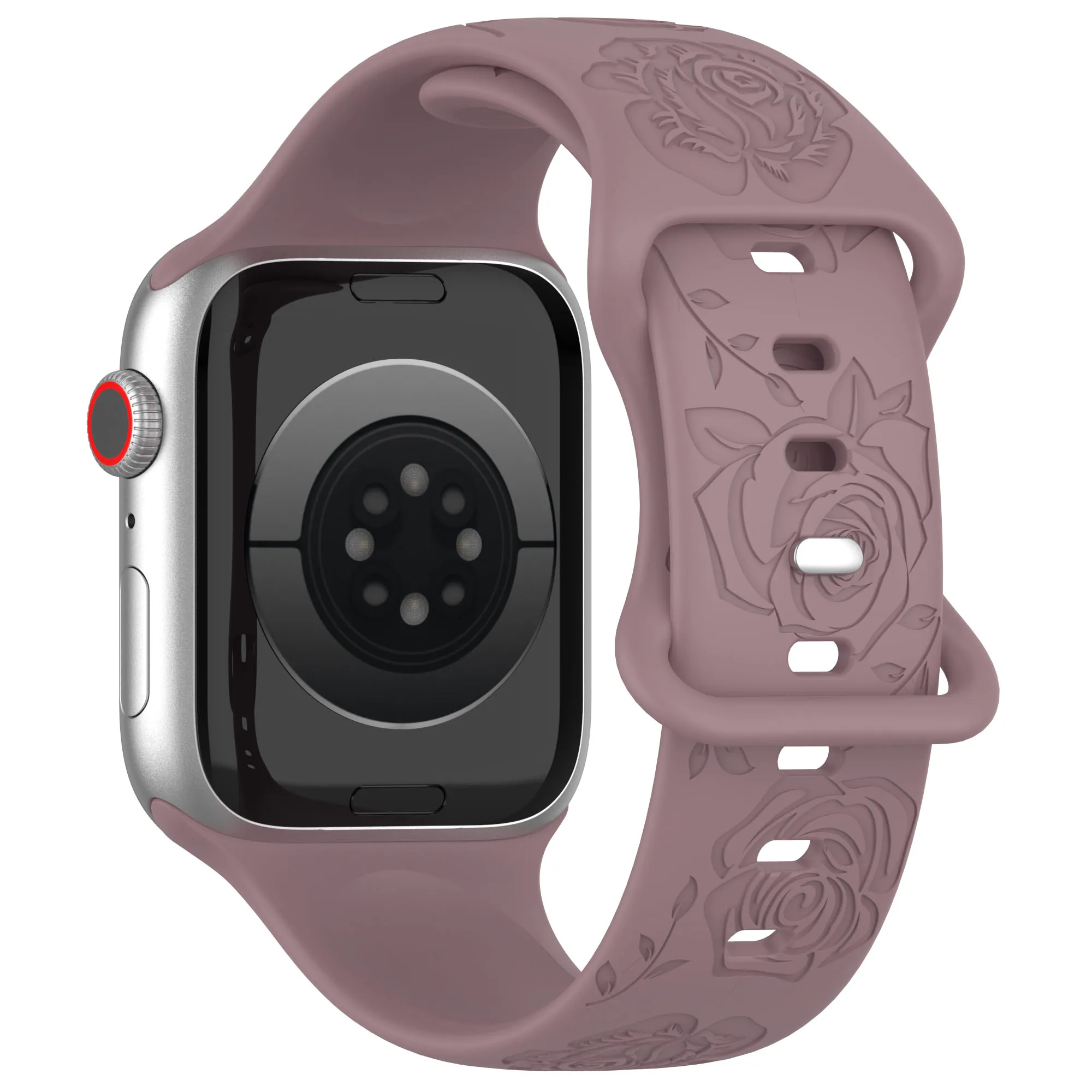 Vibrant Pattern Silicone Strap for Apple Watch - Adjustable Bracelet Band