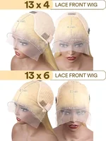 Perruques brésiliennes en cheveux humains de 34 pouces, ondulées, avec dentelle transparente HD 13x4 et 13x6, pour femmes 6