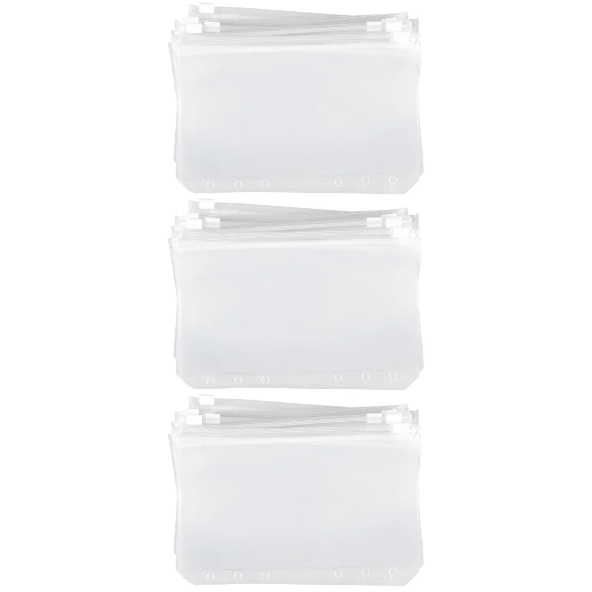 

30 Pcs File Document Folder Transparent Button Document Storage Organizer for Files Documents (17x11cm)