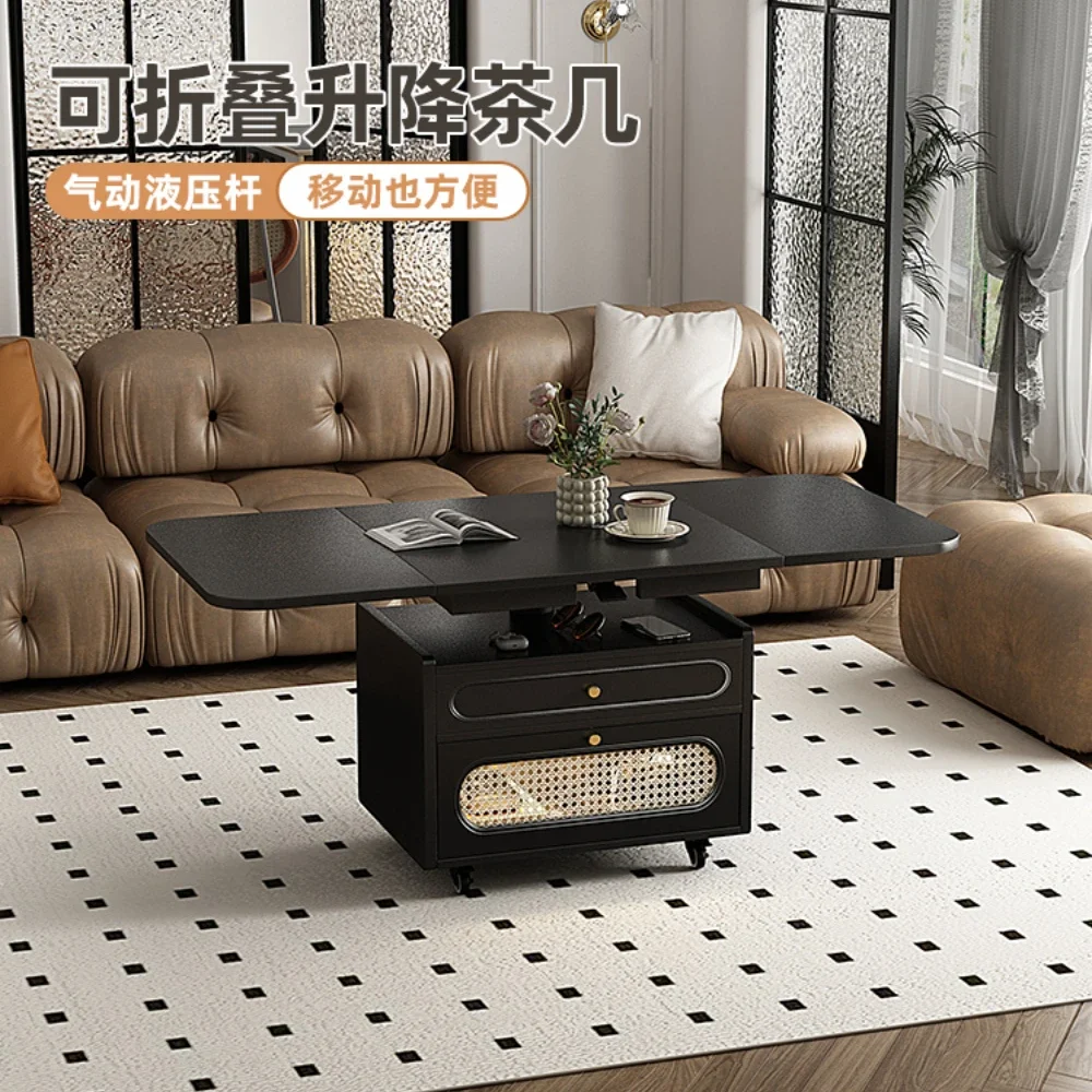 

Dual-Purpose in One Mobile Stone Plate Creative Living Room Table High-End Affordable Luxury