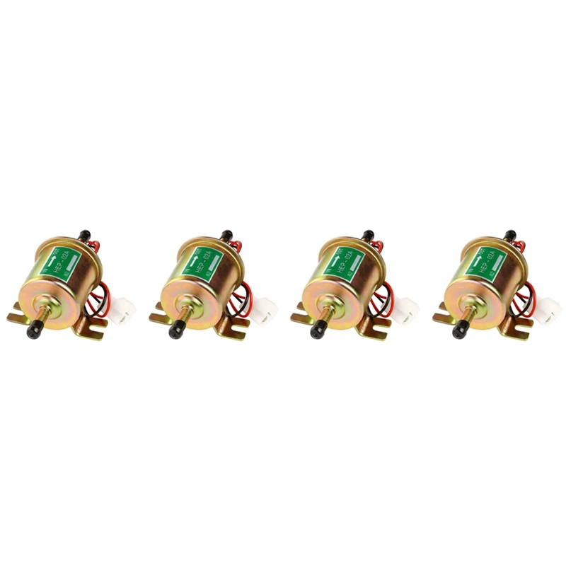 

4X Universal 12V Fuel Pump HEP-02A Electric Gas Low Pressure Crude Oil Pump