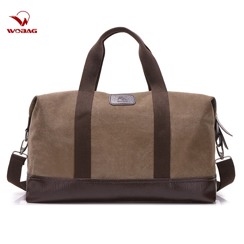 Vintage Canvas Bags for Men Travel Hand Luggage Bags Weekend