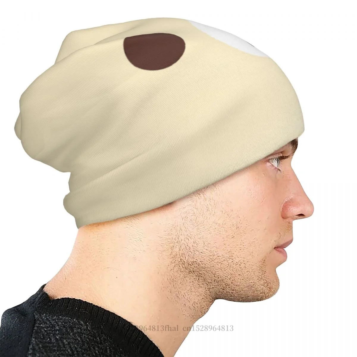 Rilakkuma Relax Bear Skullies Beanies Caps Big Face Thin Hat Autumn Spring Bonnet Hats Men Women\'s Street Ski Cap