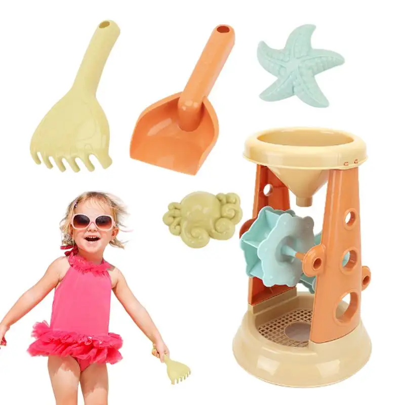 

Beach Toy Set Outdoor Funny Sand Shovel Rake Toy Boys Girls Sandpit Toy Set To Encourage Parent-Kids Interaction For Seaside Pla