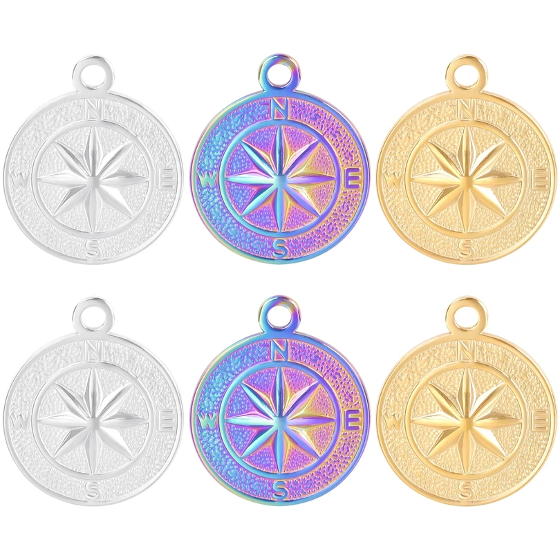 Stainless Steel Jewelry Making Supplies Stainless Steel Compass Pendants 6pcs Aliexpress