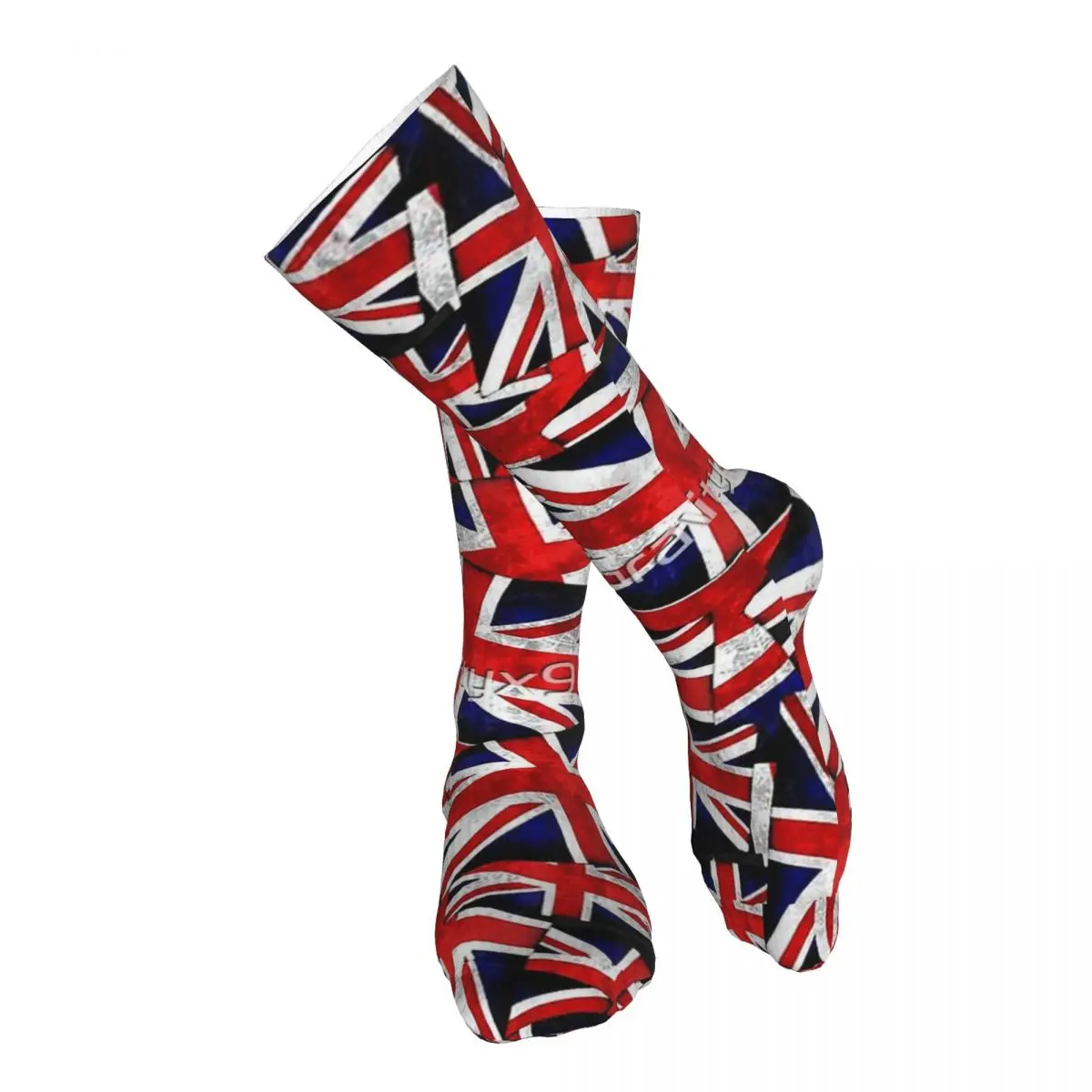 

Union Jack British England UK Flag Adult Stockings Moisture absorbent For Daily Matching Thigh length Socks All Seasons