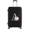 Thick Elastic Luggage Protective Cover Dust Cover Anti-Scratch Suitcase Covers Zipper Suit for 18-32 Inch Bag Pink Flower Series 6