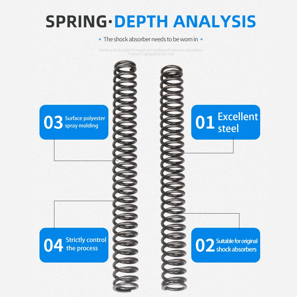 For YAMAHA TMAX530 TMAX T-MAX 530 2012-2016 Accessorie Motorcycle Front Fork Shock Absorber Spring Reinforcing Strengthen Spring