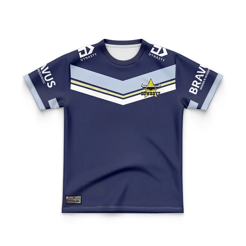 

2024 Северная Queensland Cowboys Джерси для регби для детей дома/отдыха