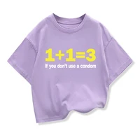 T-shirt en coton pour enfants avec imprimé numérique amusant, style décontracté et tendance, col rond, haut pour garçons 6