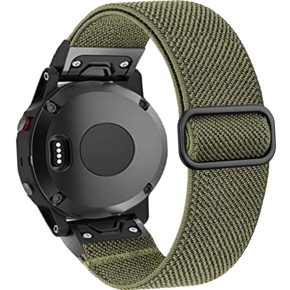 26Mm Quick Fit Nylon Loop Elastic Band Watch Strap For Garmin Fenix 6X Pro 5X Plus 3Hr Tactix Delta Enduro Smart Watch Wristband
