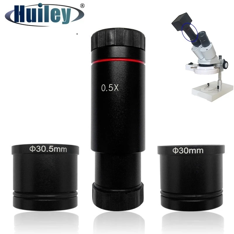 C Mount Lens Light Weight Microscope Lens Adapter KP-60X Metallurgical for Metals for Opaque Objects for Chips 