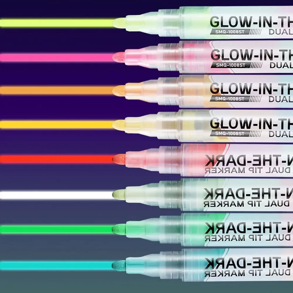 Personalized Dual Tip Marker Pen DIY Graffiti Hand Painting Luminous Pen Magic Pen Glow in The Dark Fluorescent Pen Student Gift 2