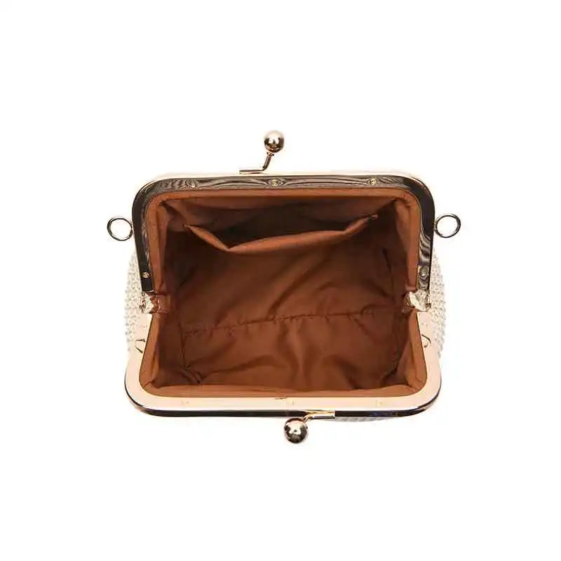Chain Women Shoulder Crosbody Bag Straw Bags Bohemian Shell Lock Bag Women's Handbags Purses