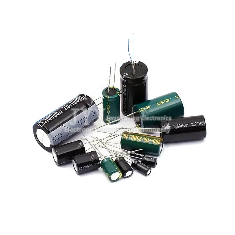 

50pcs Aluminum electrolytic capacitor 35V 100uf 50V 25V 16V 10V 47UF 33UF 22UF 10UF 4.7UF 3.3UF 2.2UF 1UF 0.47UF