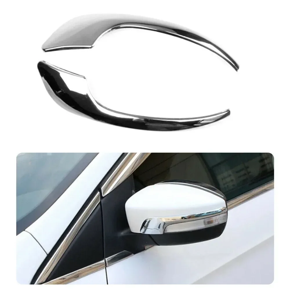 Chrome Silver Door Rear View Mirror Cover Trim For Ford/Escape 2013- car Accessories Rearview Mirror Cover