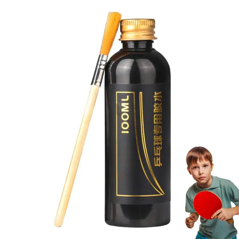 

100ml Table Tennis Racket Glue Kit Pingpong Racket Cleaner With Brush For Table Tennis Enthusiasts table tennis accessories