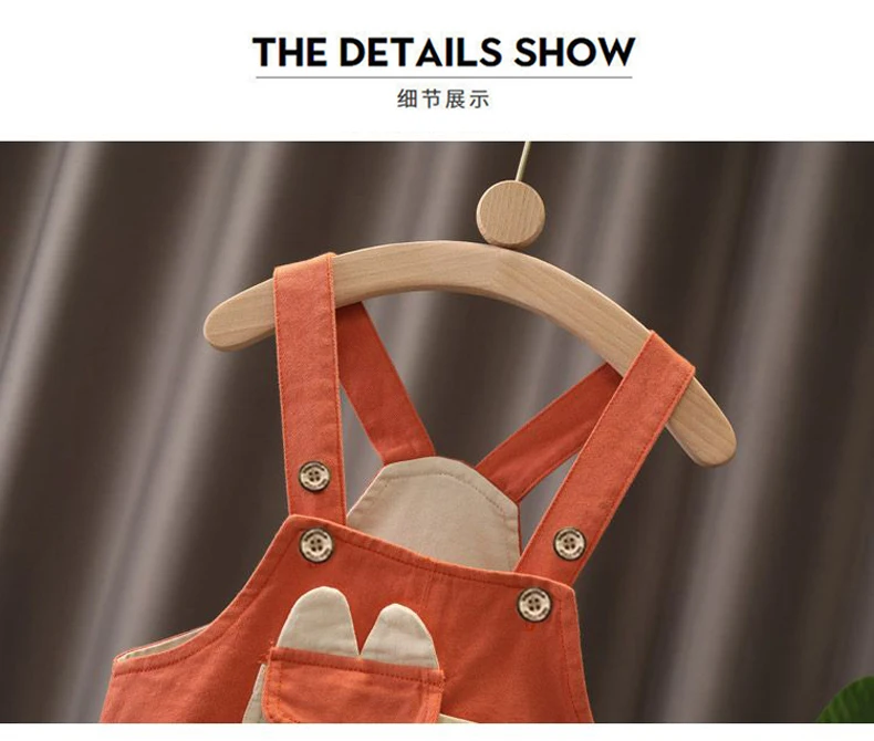 IENENS Girl Boy Overalls Dungarees 1-4Y Solid Color Children Long Pants Kids Jumpsuit Clothes Clothing Baby Trousers