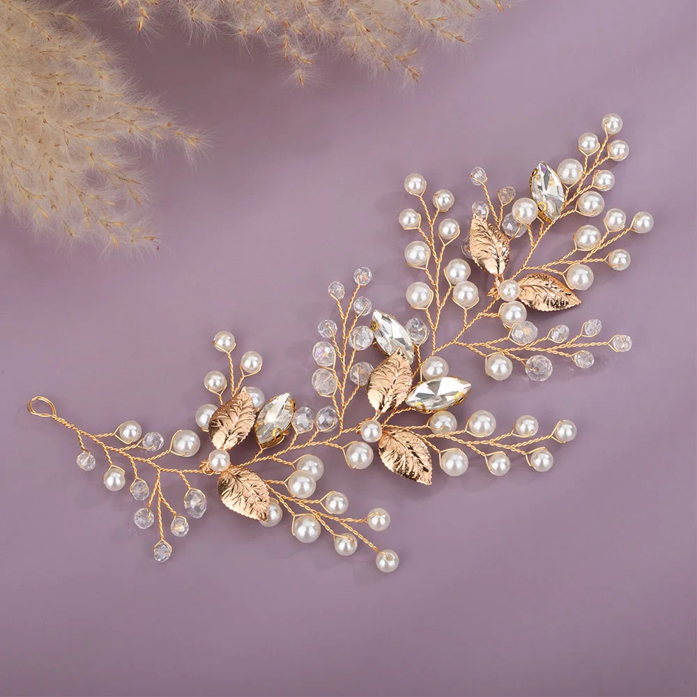 Many Style Gold Color Crystal Simulated Pearl Hair Comb For Wedding Hair  Accessories Handmade Bride Hair Jewelry Headpiece Tiara - Price history &  Review, AliExpress Seller - FORSEVEN Headdress Store