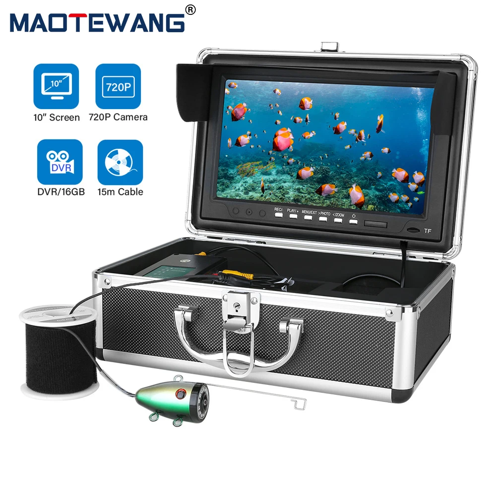 DVR Fish Finder 10 inch Underwater Fishing Camera 1080P