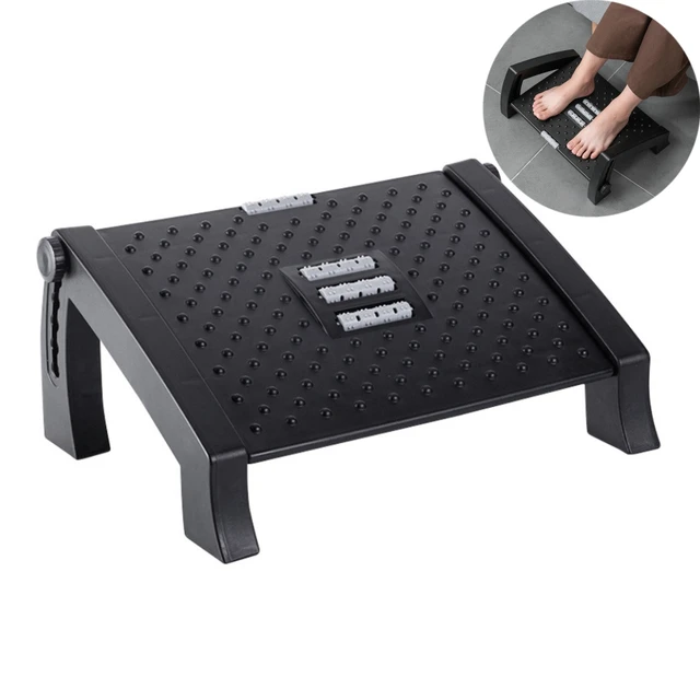 Ergonomic Footrest Adjustable Angle and Height Home Office Foot Rest Stool,  for Under Desk Support Height Adjustment - AliExpress