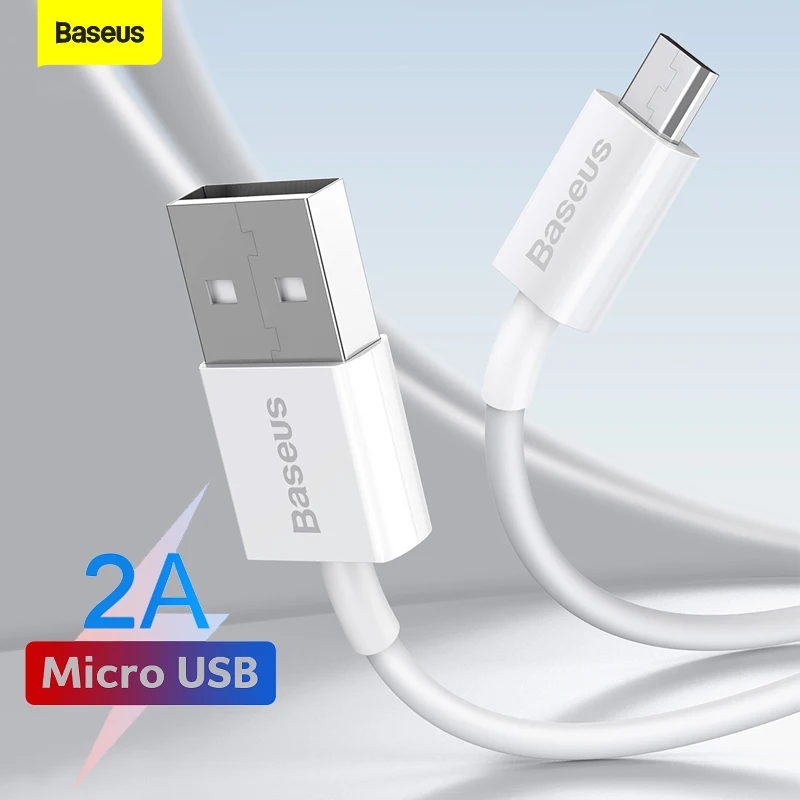 

Baseus Micro USB Cable 2A Fast Charging Cable For Xiaomi Redmi Samsung Oneplus Data Wire Android Mobile Phone USB Charger Cord