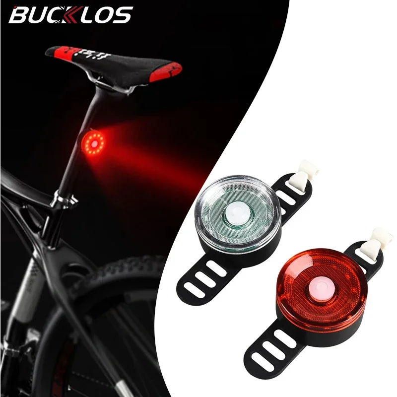 

BUCKLOS Bicycle Taillight LED Cycling Headlight Road Bike Lights Bike Safety Warning Light Waterproof USB Rechargeable Lamp