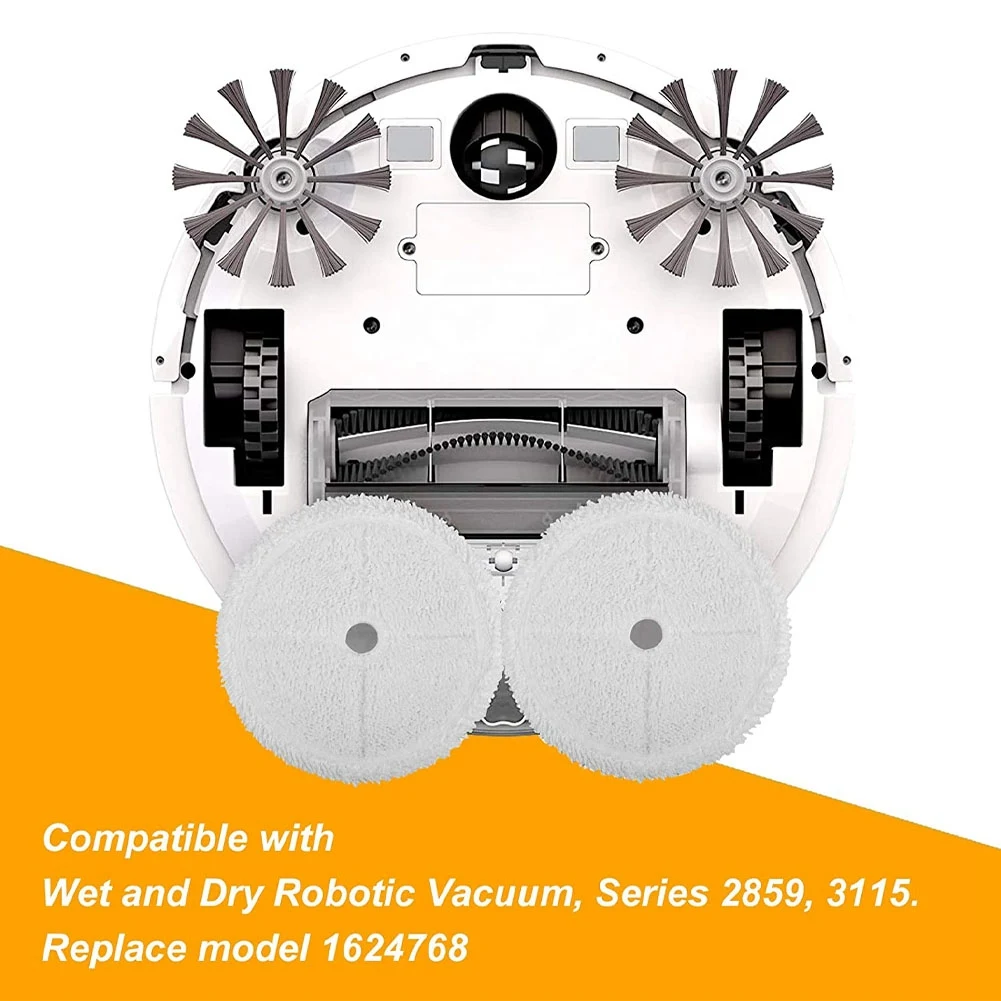 Sostituzione Pastiglie Mop A Vapore Per Bissell 3115 Serie 2859 Spinwave Wet And Dry Robot Vacuum Pad Riutilizzabile 6 Pack