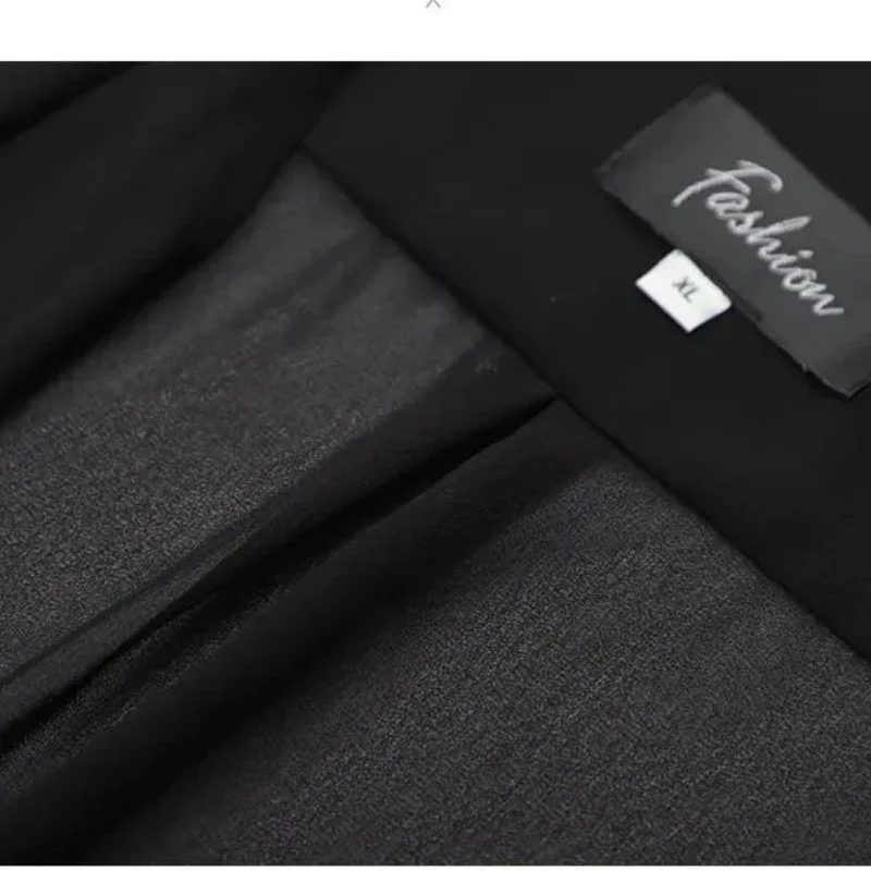 Women's Coat Plus Size Chiffon Vest Summer Korean Version Sleeveless Cardigan Loose Vest Thin Black Cover-ups Jacket