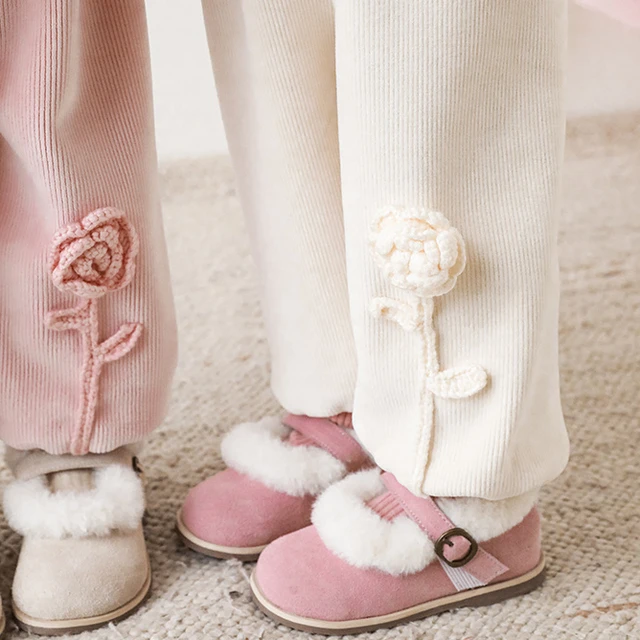 Girls Winter Plush Pants