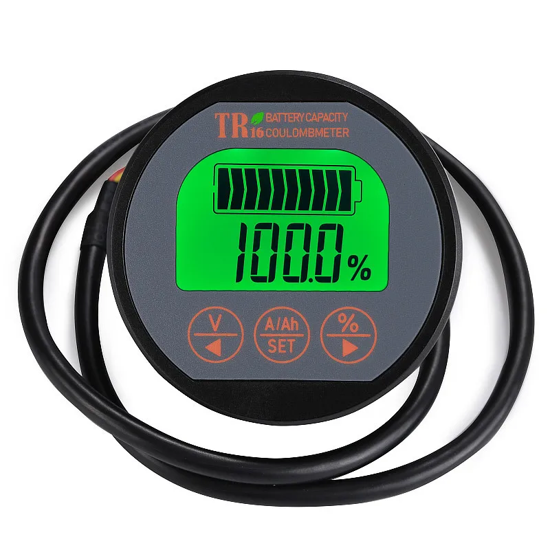 

F50 TR16 8-120V Battery Capacity Tester Vehicle Lithium Battery Indicator 50A 100A 350A Voltage Current Meter Ammeter Voltmeter