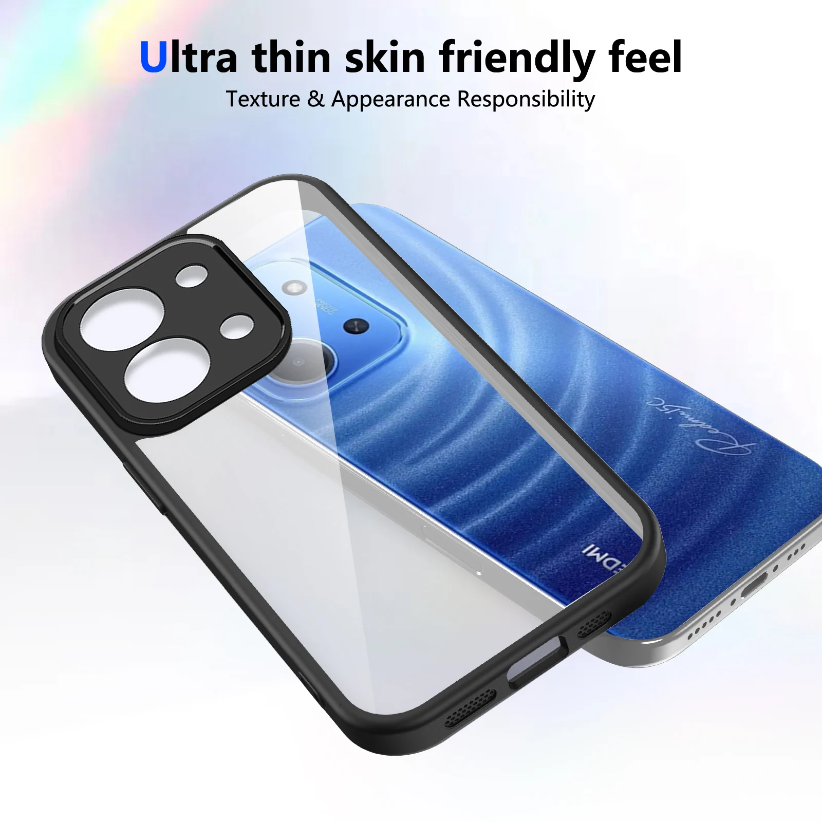 Shockproof Matte Acrylic Clear Hard Phone Case - Armor Protective Design