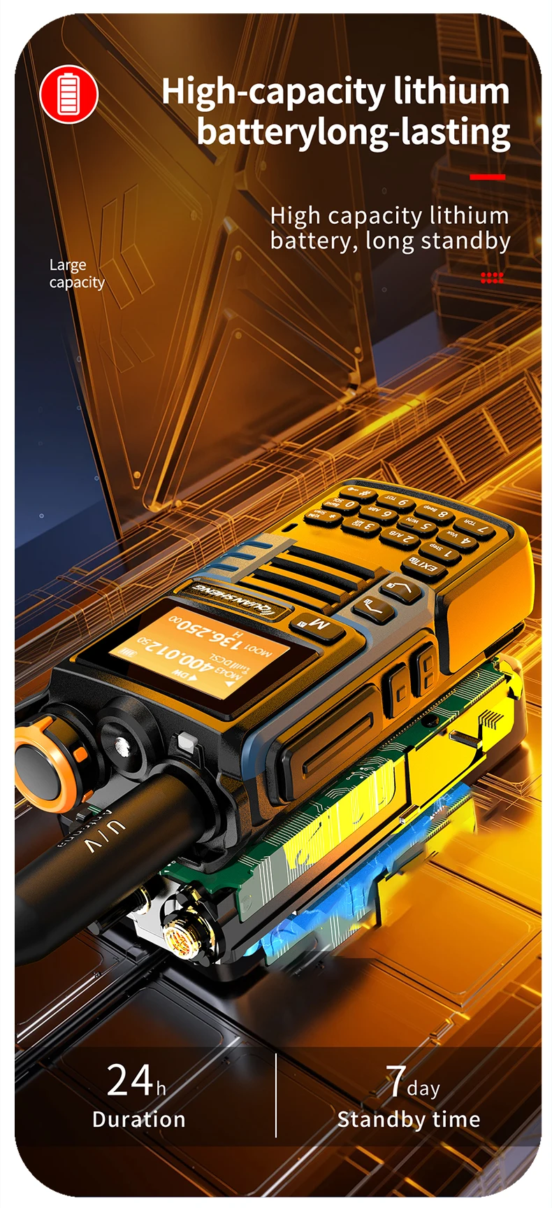 Quansheng UV-K6 Walkie Talkie 5W Air Band Radio Tyep C Charge UHF VHF DTMF FM Scrambler NOAA Wireless Frequency Two Way CB Radio
