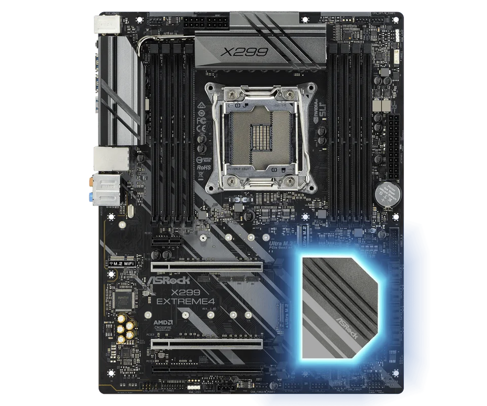 ASRock X299 Extreme4 Motherboard intel X299 LGA 2066 DDR4 256GB