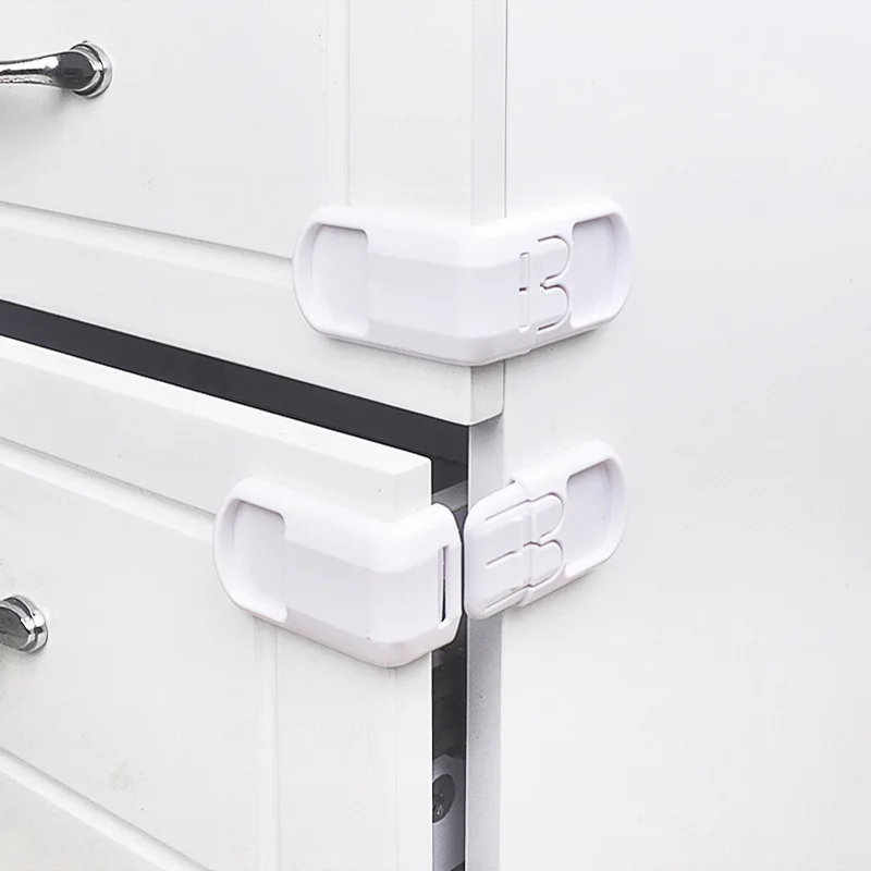5 Pieces of Plastic Baby Safety Protection Lock Child Safety Protection Box Lock Drawer Door Products