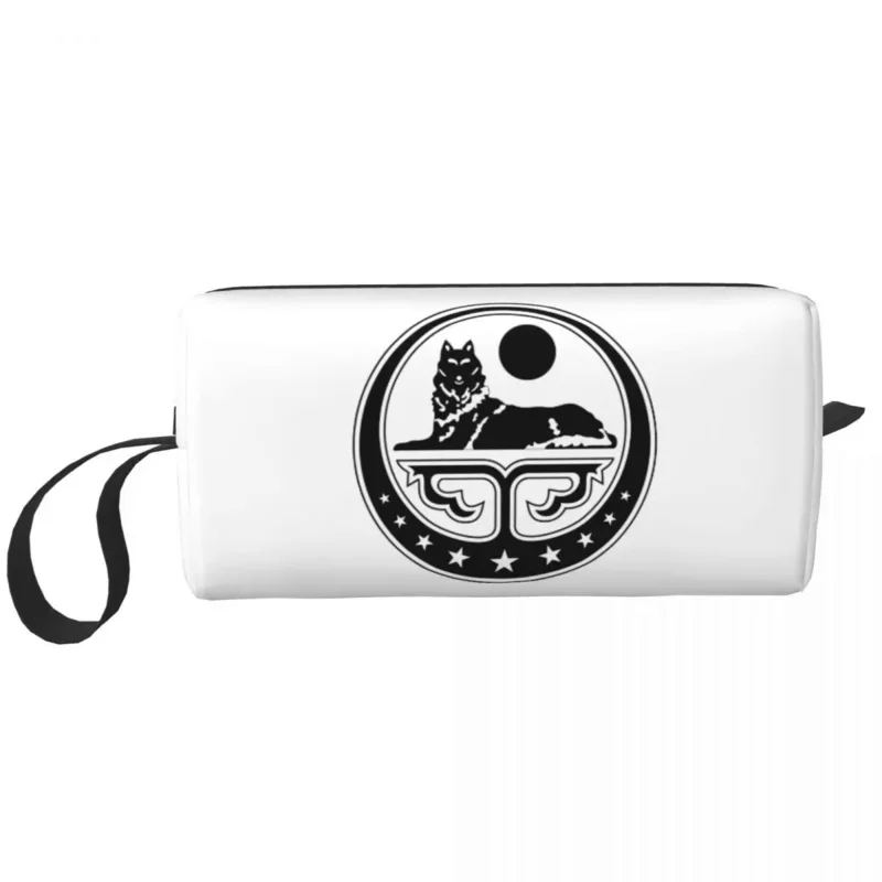 

Chechen Coat Of Arms Makeup Bag Women Travel Cosmetic Organizer Cute Chechnya Storage Toiletry Bags