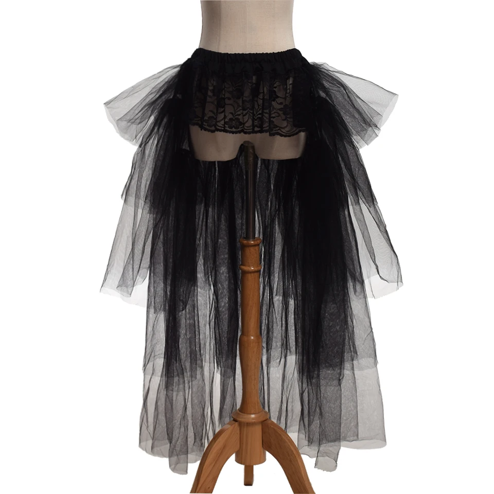 Women Steampunk Sexy Tulle Back Tutu Skirt