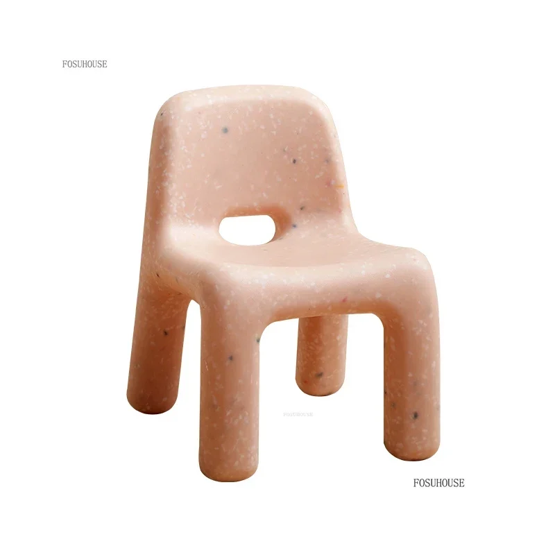 Nordic Kindergarten Children's Chair Creative Plastic Children's Tables Home Enlightenment Learning Table and Chair for Children