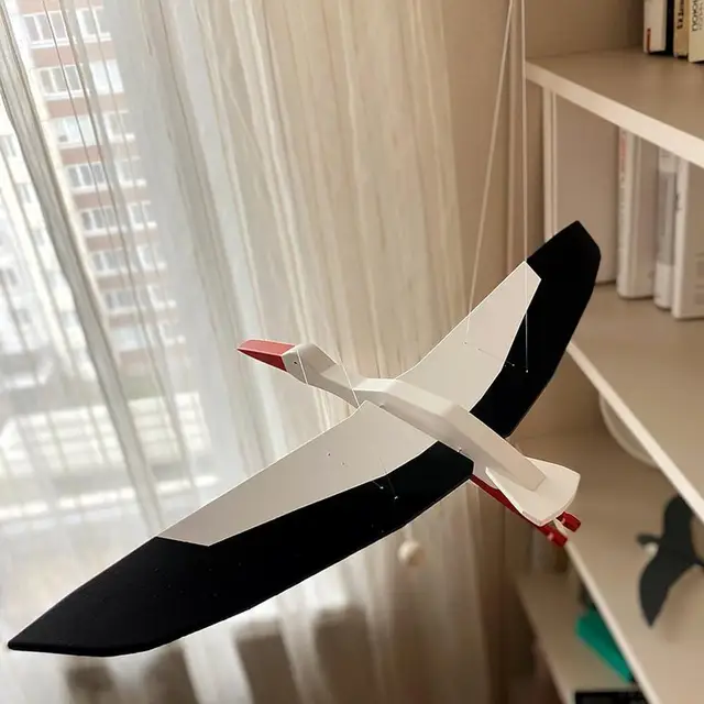 Wooden Hanging Flying Flapping Seagull Parrot Eagle Nursery Baby Mobile Toy Gift for Bedroom Outdoor Balcony Bed D1L8 6