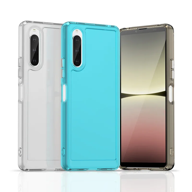 Per Sony Xperia 10 V Custodia Per Xperia 10 V Cover 6.1 Pollici Antiurto Candy Soft Silicone Paraurti Trasparente Per Sony Xperia 10 V