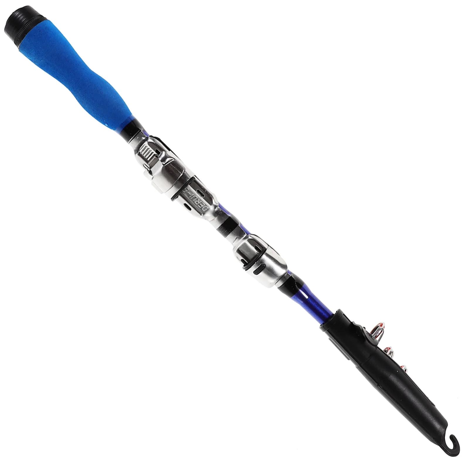 

Portable 1m Carbon Fiber Telescopic Fishing Rods Travel Fishing Pole Boat Fishing Rod Blue