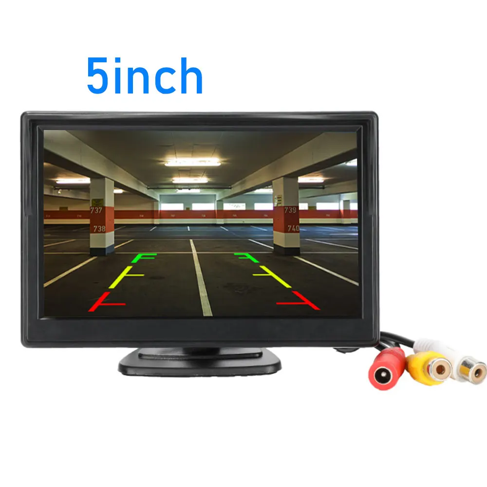 Parcheggio 5 pollici Monitor per auto TFT LCD 5 "HD Digitale 16:9 800*480 Schermo Ingresso video bidirezionale per telecamera retromarcia DVD VCD - Image 3