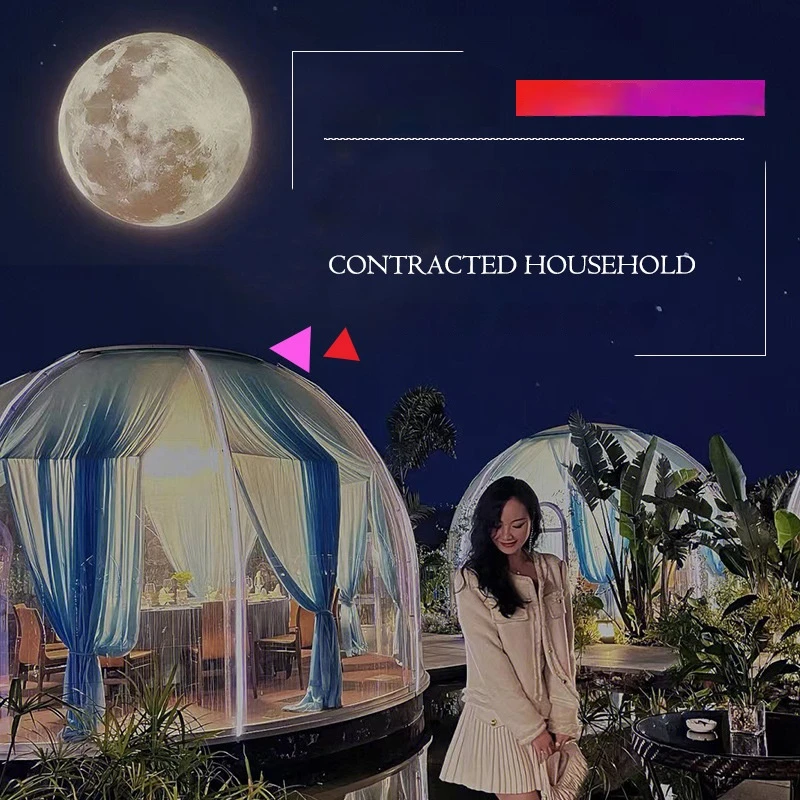 China Factory Special Price 360&deg; Panoramic Transparent Outdoor B&B PC Star Room Camp Catering Bar Dome Tent